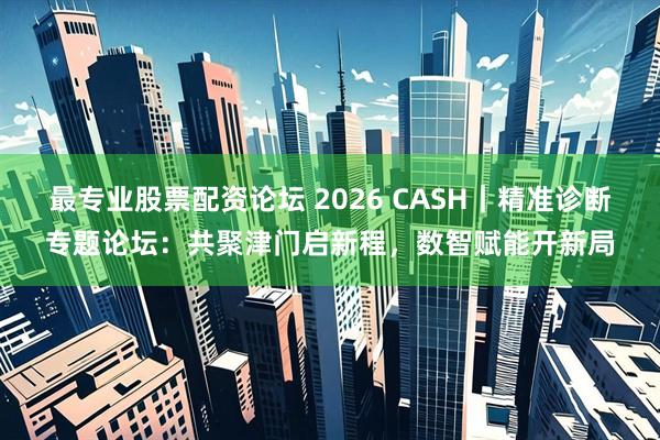 最专业股票配资论坛 2026 CASH｜精准诊断专题论坛：共聚津门启新程，数智赋能开新局